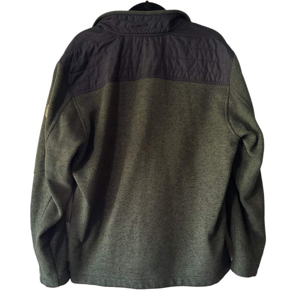Free Country Olive Green and Black Zip Up Jacket with Triple Pockets - Picture 6 of 6